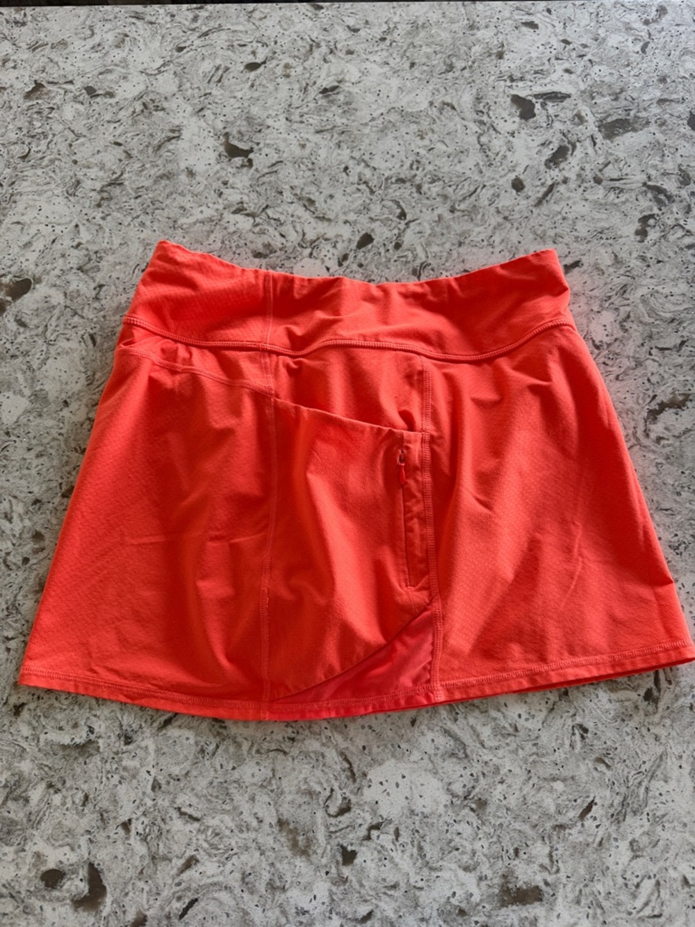 NWT Athleta Action Skort with Side Pockets - Bright Coral - Picture 3 of 9